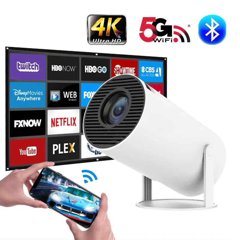 Projetor Portátil HY320 Pro 4K - Promoção de Agosto